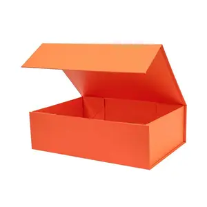 Boîte cadeau pliable en carton avec Logo personnalisé, emballage carré, boîte pliable aimantée, emballage pour emballage