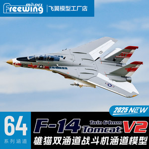 Modèle d'avion RC Free Wing, double moteur 64mm F-14 V2, nouvelle version « Tomcat », modèle d'avion de chasse - Product Image 5