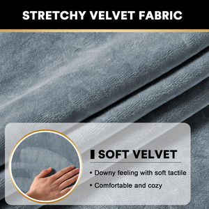Housse de coussin de canapé moderne en velours épais, extensible, imperméable, antidérapante, résistante aux taches, lavable, entièrement enveloppante pour tous - Product Image 6