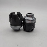 Accesorios de Modificación para Motocicleta Decoración CNC para Scooter Eléctrico Taza Anticaída con Estrella Tallada para Horquilla Delantera