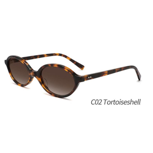 Nuevas gafas de sol Vintage de estilo coreano con lentes UV400, montura pequeña, gafas lisas, gafas de sol ovaladas <span class=keywords><strong>Nerd</strong></span> para niños - Product Image 4