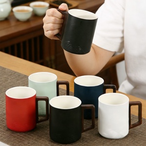 Caneca de Chá de Cerâmica com Tampa 15oz, Segura para Lava-Louças, Ecológica, para Uso Doméstico e no Escritório, com Separação de Chá, Lembrança - Product Image 2