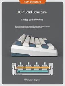 Darmosark K6 Bàn Phím Cơ Khí Năng Động RGB Ba Chế Độ Hot Swap Không Dây Chơi Game Bàn Phím 87 Phím PC Gamer Phụ Kiện Ma C Quà Tặng - Product Image 4