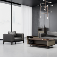 Table basse/table à thé au design moderne, avec support métallique en plaque E0 respectueuse de l'environnement, idéale pour la maison et le bureau