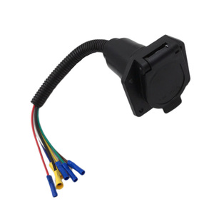 Prise de remorque 7 broches Us1711k pour camping-car, connexion rapide avec support de montage et faisceau de câbles - Product Image 2
