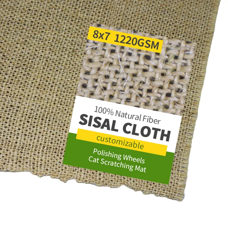 8*7 1220gms Natural Sisal Tecido Para Cat Coçar Sisal Pano para Pet Brinquedos