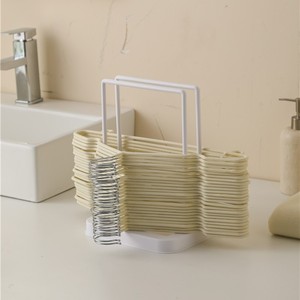 Estante de almacenamiento de escritorio, toallero multifuncional blanco para organización del baño y colocación de perchas para ropa - Product Image 4