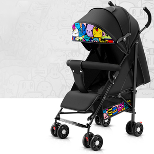 รถเข็นเด็ก 4-in-1 แบบ 4 ล้อ โครงเหล็ก นั่งได้ นอนได้ พับเก็บได้ พกพาสะดวก - Product Image 2