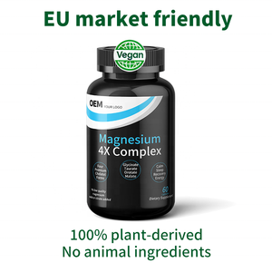 Cápsulas Veganas de Magnesio 4X Complex OEM, 100% a Base de Plantas, Cumplen con las Normas de la UE, Etiquetado y Empaquetado Personalizados, Suplemento Apto para Veganos - Product Image 3