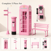 Cabine téléphonique vintage londonienne en fer blanc, livre d'or audio, décoration florale pour mariage, événement, accessoire de photomaton pour lieu de réception