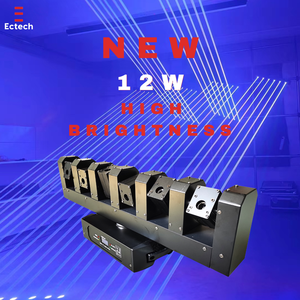 Equipo Profesional para Discotecas, Cabeza Móvil Giratoria de 6 Ojos con Haz Amplio, Barra de Luces DMX512 RGBW de 12W con Funcionamiento Automático para Iluminación de Escenarios - Product Image 4