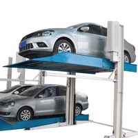 Vente chaude 2 voitures deux poteaux ascenseur de stationnement de voiture ascenseur de stationnement empilable de voiture