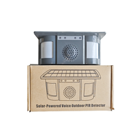 Détecteur de mouvement solaire extérieur PIR Détecteur infrarouge rechargeable sans fil pour villa forestière Rappel de sécurité pour piscine