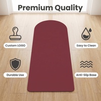 Tapis de yoga en caoutchouc naturel écologique en gros, tapis de fitness semi-circulaire antidérapant de 4,5 mm avec logo personnalisé