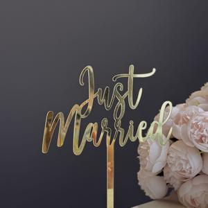 Decorazione per <span class=keywords><strong>Torta</strong></span> Ecologica Moderna in Oro 'Buon Compleanno' per Feste e Matrimoni - Product Image 4