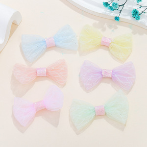 Accesorio para el cabello con lazo de malla y lentejuelas para niños, decoración DIY para ropa y bolsos, verano 2024, origen Yiwu, uso diario - Product Image 1