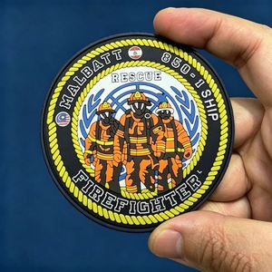 Custom PVC Soft Rubber 3D <b>Patch</b> Tactical Badge <b>Sew</b>-<b>On</b> Flower Iron-<b>On</b> <b>Patches</b> with Custom Logo for Hats and Caps - Product Image 3