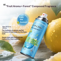 Spray Désodorisant et Antibactérien Yuzu Rencontre Aomori pour Chaussures et Chaussettes – Absorption de l'Humidité, Contrôle des Odeurs, Parfum Léger