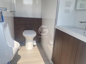 Remolque de Baño Móvil Hecho en China con Escalones, Remolque de Baño Móvil para Bodas al Aire Libre - Product Image 6