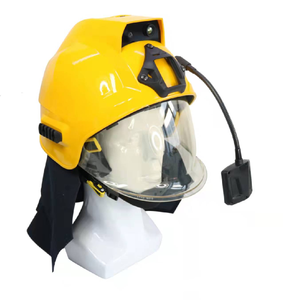 Casque de pompier 4G avec diffusion en direct, caméra thermique infrarouge ignifuge en ABS, alerte SOS avec logiciel de commande VMS - Product Image 1