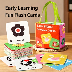 Tarjetas <span class=keywords><strong>de</strong></span> Libros para Bebés, <span class=keywords><strong>Desarrollo</strong></span> Cognitivo para Recién Nacidos <span class=keywords><strong>de</strong></span> 0 a 1 Año, Juguete Reconfortante para Bebés, Reconocimiento <span class=keywords><strong>del</strong></span> Bebé - Product Image 1
