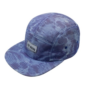 Nuova tendenza blu <span class=keywords><strong>mare</strong></span> allove stampato 5 pannelli cappellini Snapback con Logo ricamato anteriore per gli uomini delle donne - Product Image 3