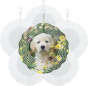 Campanas de Viento de Aluminio Blancas Lisas para Sublimación, Personalizables con Logotipo, Corte Láser, para Uso en Interiores y Exteriores, Jardín - Product Image 1