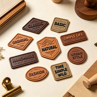 Nouveautés : Étiquette en cuir souple et durable avec logo personnalisé, patch élastique en cuir gommé pour articles en cuir