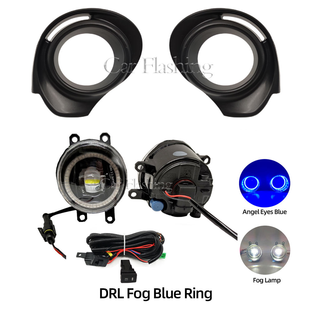 ชุดไฟตัดหมอกวงแหวนสีน้ำเงิน