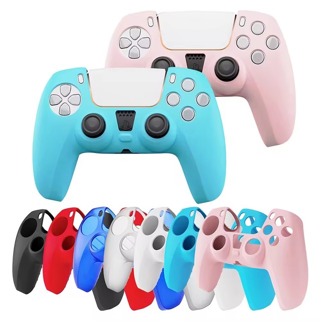 Wholesale PS5 Controller Silicone Case Anti-Slip Housing Soft Rubber Anti-Scratch Protective for Play Station 5 Gampad Cover
