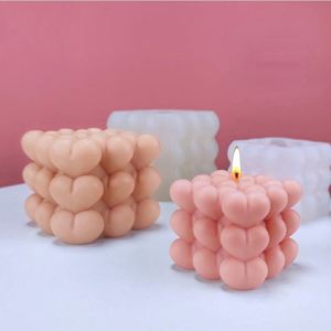 Molde de Silicona 3D en Forma de Corazón para Velas Aromáticas Hechas a Mano, Molde para Hacer Velas en Forma de Corazón, Molde para Chocolate, Jabón y Resina - Product Image 2