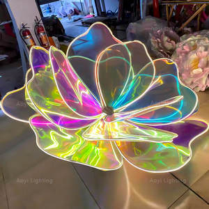 大型屋外防水アクリルPVC発光フラワーランプカラフルなクリスマス風光明媚なエリアパークスクエア照明プロジェクト景観 - Product Image 3