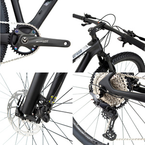 Vélo de montagne à cadre rigide en fibre de carbone 29 pouces, 12 vitesses, frein à disque hydraulique, fourche en aluminium avec verrouillage, VTT pour hommes, cadre en fibre de carbone - Product Image 3