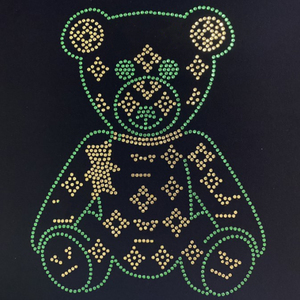 2023 Custom Cute Bow Design Hotfix Rhinestones Crystal Rhinestone Heat Transfer Stickers for Hoodie <strong>T</strong> <strong>Shirts</strong> - Product Image 5