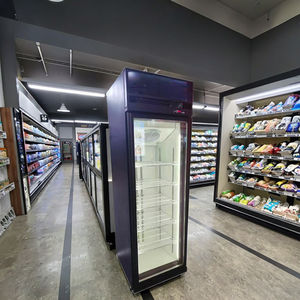 Réfrigérateur à vin et boissons intelligent à température unique, à porte vitrée simple, à refroidissement par air, à inversion intelligente, sans givre, 500 L, 5 étagères, utilisation en <span class=keywords><strong>boulangerie</strong></span> - Product Image 1