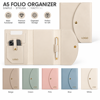 Carnet de notes A5 en cuir PU, classeur à anneaux, agenda, couverture personnalisable avec logo, pour les voyages et le bureau