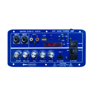 Amplificateur de voiture mono SZM D100 II en fer 100W AC110/240V DC12/24V avec écran, FM, USB, TF, double micro et télécommande pour subwoofer 5.0