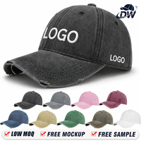 Gorra de béisbol unisex vintage de algodón lavado y desgastado, estilo camionero, ajustable, para deportes, sin estampado, al por mayor