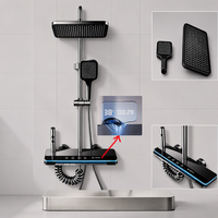 Système de douche Piano avec mitigeur, affichage numérique intelligent de la température, ensemble de douche
