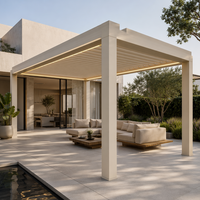 Kit de pergola motorisée modulaire en aluminium à assemblage rapide, imperméable, bioclimatique, écologique, pour jardin extérieur