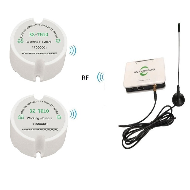 RF 433mhz Temperature Humidity Sensor and Gateway Warehouse Wireless Temperature Monitoring System