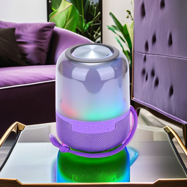 TG382 Mini Wireless Subwoofer Speaker RGB LED Lighting 8W Output Power Bluetooth Portable Audio Player Karaoke Radio Home