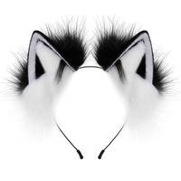 Nouveau Style personnalisé couleur unisexe Anime chat oreilles bandeau en peluche belle fausse fourrure chat renard loup oreilles pour adultes