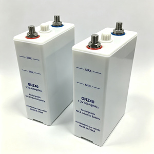 KPM40 IEC60623แบตเตอรี่อัลคาไลน์นิกเกิลแคดเมียม (NiCd) 40AH 1.2V แบบชาร์จไฟได้ GNZ40ปานกลาง - Product Image 4