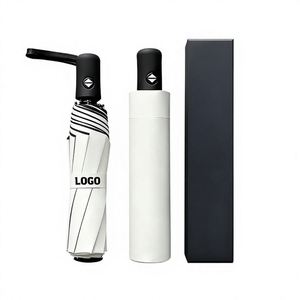 Promoción al por Mayor: Paraguas de Protección Solar de Vinilo UV de Alta Calidad, Apertura Automática, Plegable en Tres Secciones, Diseño Clásico para Viajes - Product Image 1