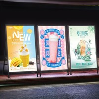 Accueil intérieur led extérieur menu conseil publicité présentoir portable vertical affiche ultra-mince boîte à lumière panneau d'affichage