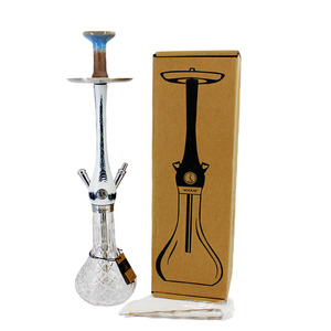 Set de Shisha/Hookah de Madera Estilo Árabe de 73cm, Premium, con Base de Cristal, para Bares y Salones, Venta al Por Mayor - Product Image 3