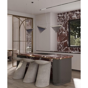 Modern Style Custom Flat Pack <b>Kitchen</b> Cabinet Villa Project Open Customise Countertop - Product Image 4