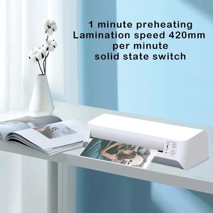 Máy cán nóng 1 min nhanh ấm điện ảnh đồ thị Laminator máy văn phòng tài liệu giấy Máy cán - Product Image 2