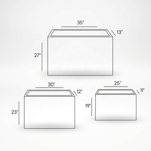 Moule à plantoir en béton de fibre de verre à double couche de grande taille - Product Image 1